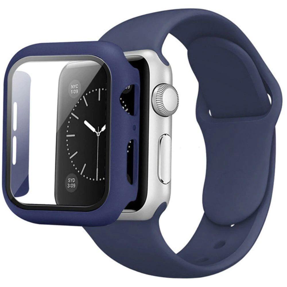 Correa + Carcasa Compatible c/ Apple Watch 42/44mm Azul-0
