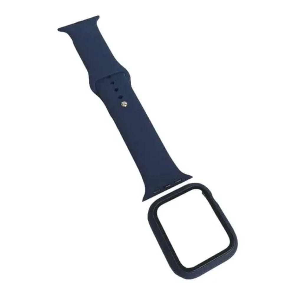 Correa + Carcasa Compatible c/ Apple Watch 42/44mm Azul-2