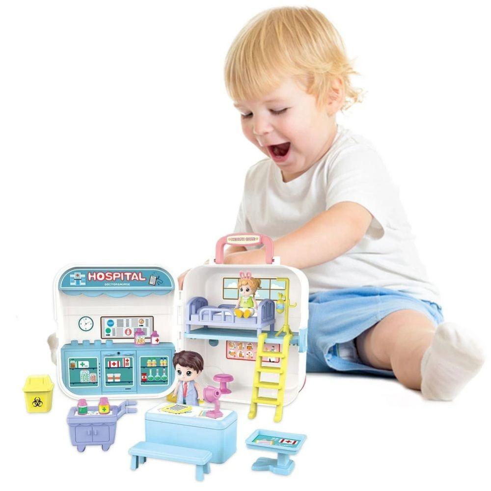Maleta Doctor Hospital con Muñecos Juguete Didáctico-5