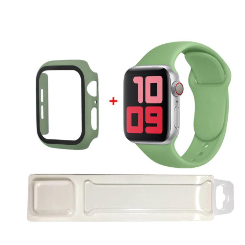 Correa + Carcasa Compatible c/ Apple Watch 42/44mm Menta-1