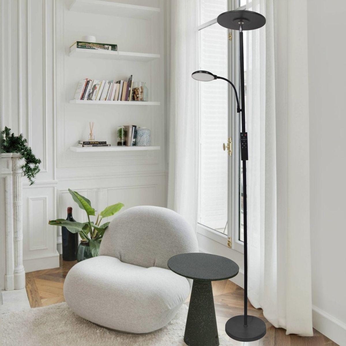 Lampara de Pie Luz Led Ajustable con Control Remoto Vansbro-2
