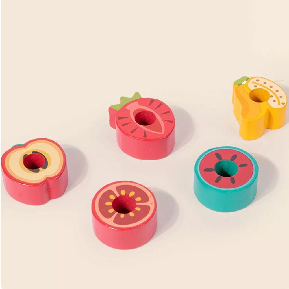 Bloques Construcción Tren Madera Magnético Juguete Didáctico-6