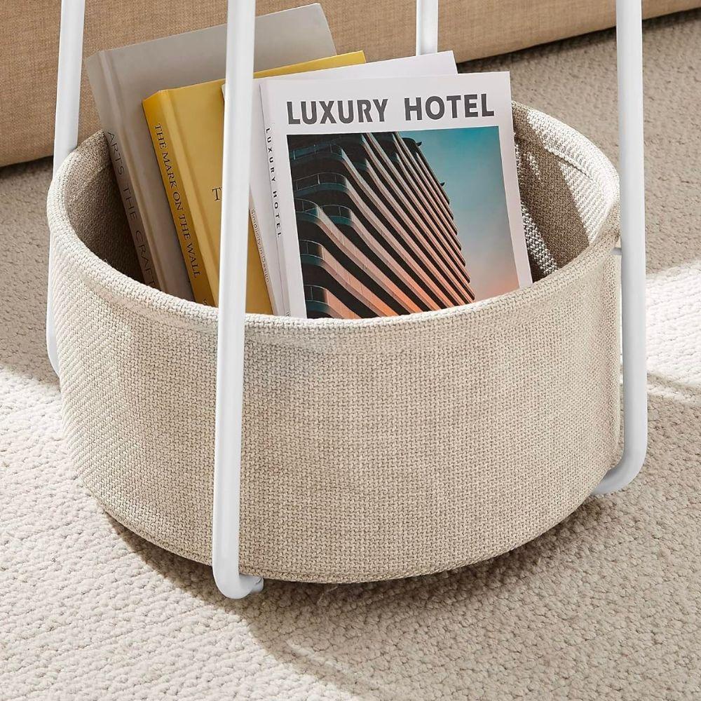 Mesa Auxiliar con Canasto Norrebro Estilo Industrial-5