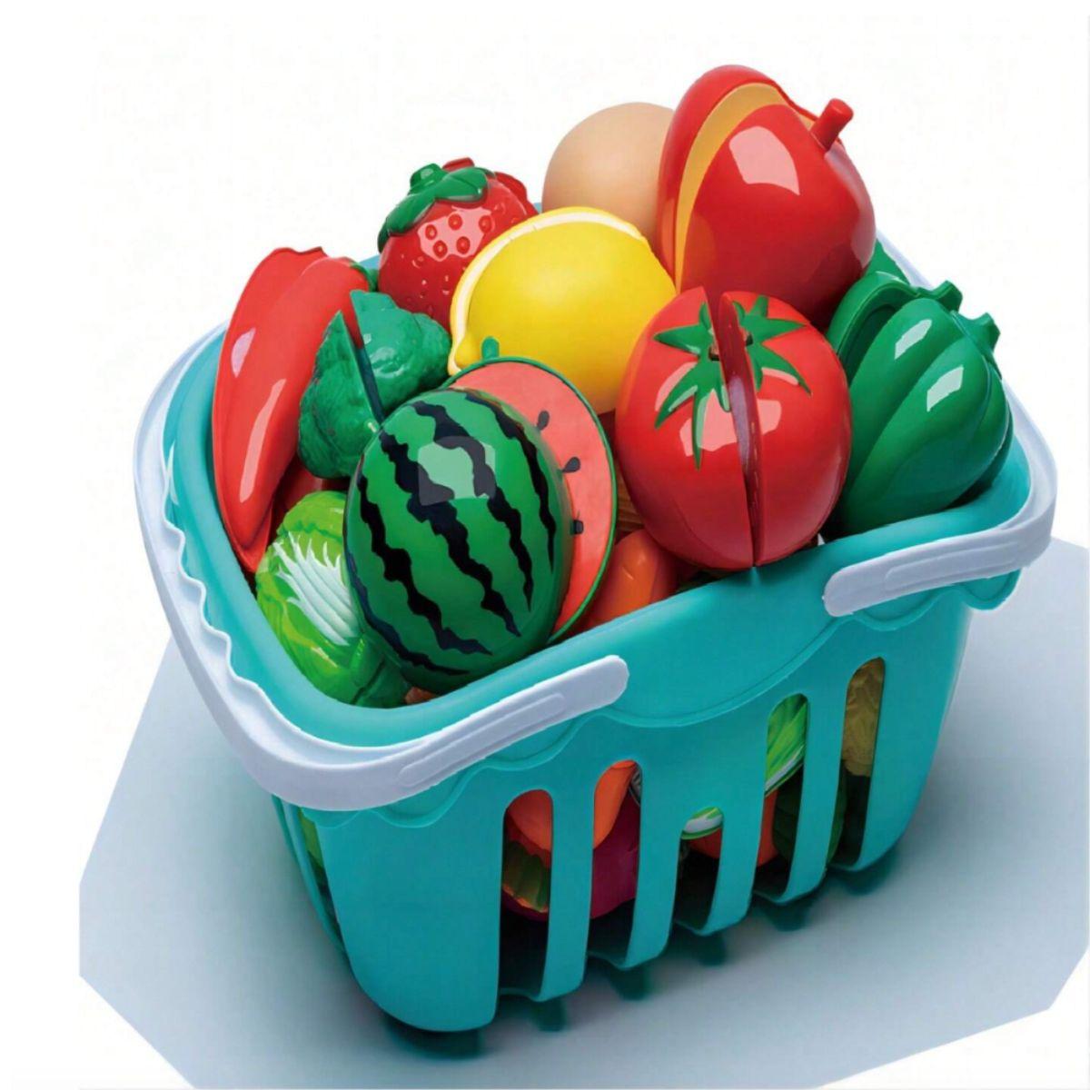 Set de Frutas y Verduras con Canasto 86 piezas-1