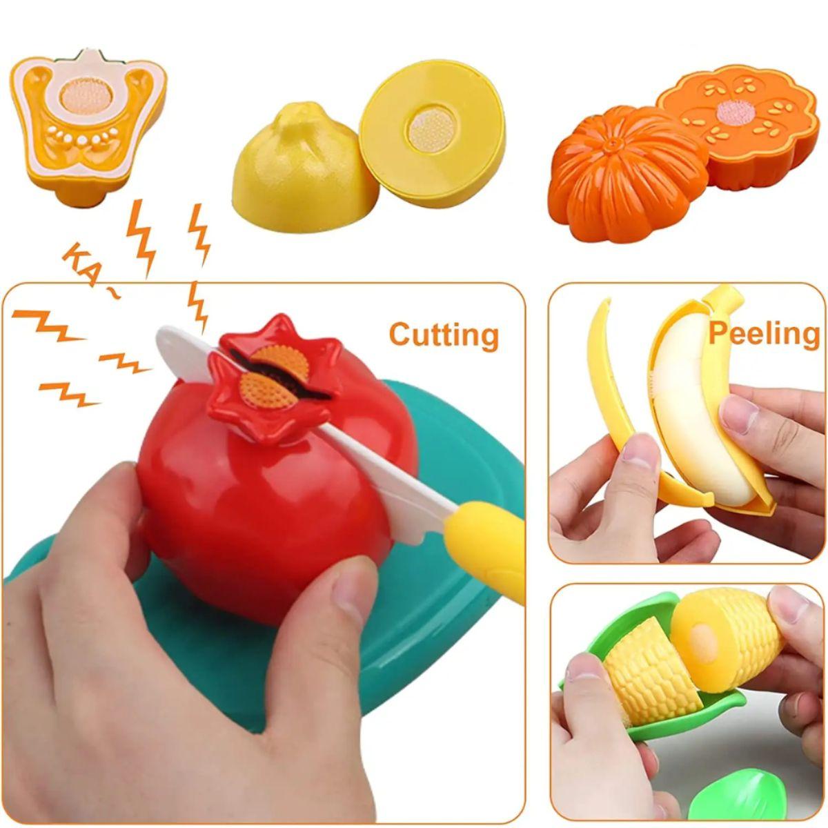 Set de Frutas y Verduras con Canasto 86 piezas-3
