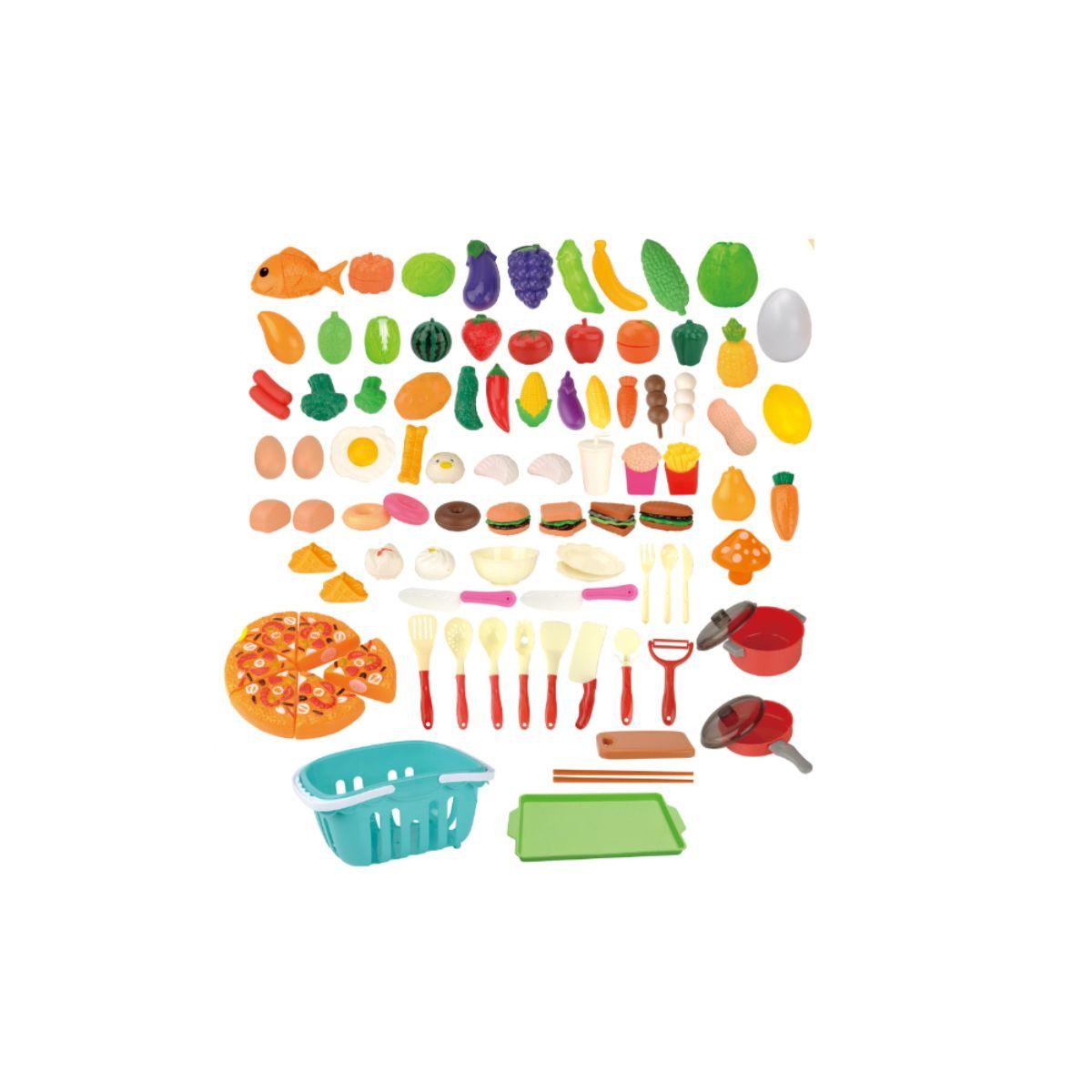 Set de Frutas y Verduras con Canasto 86 piezas-4