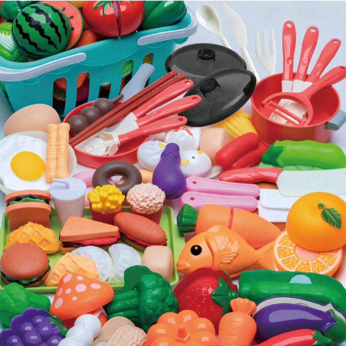 Set de Frutas y Verduras con Canasto 86 piezas-7