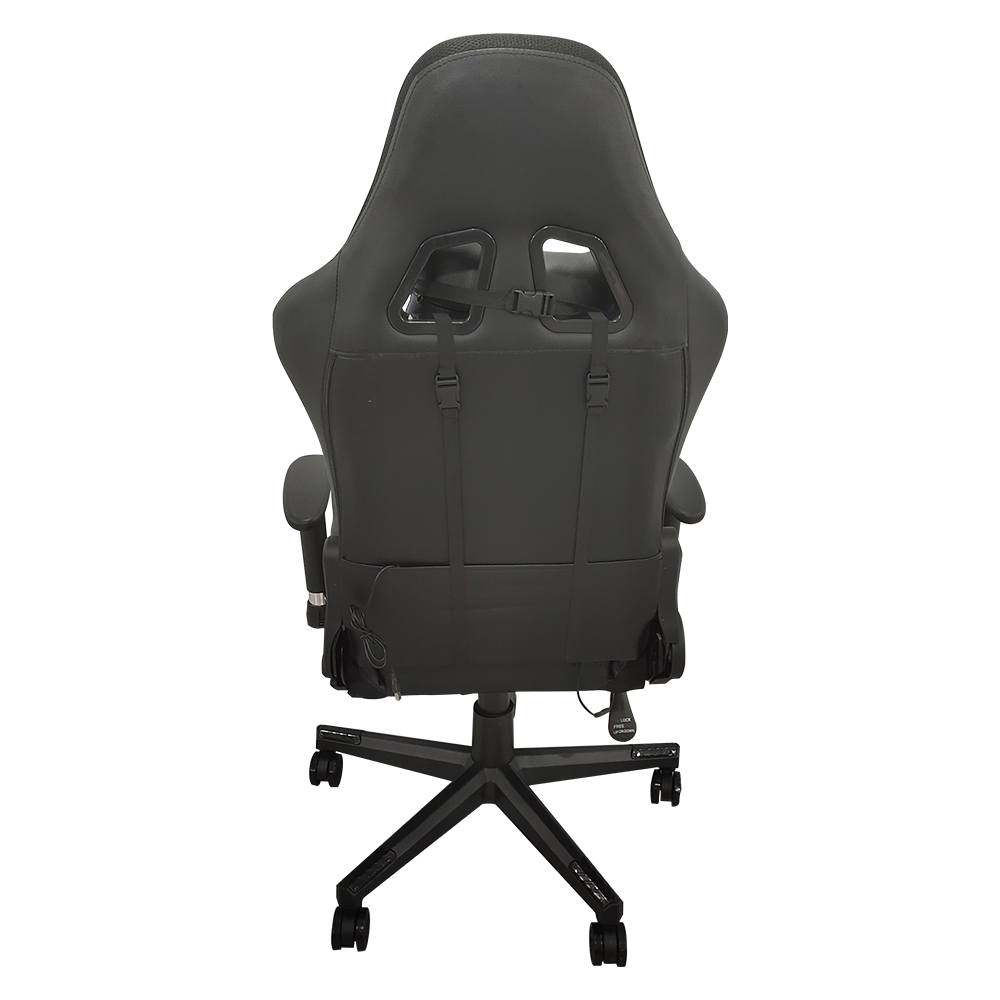 Silla Gamer Pro RGB Reclinable 180 ReposaPies Azul Spacezat-4