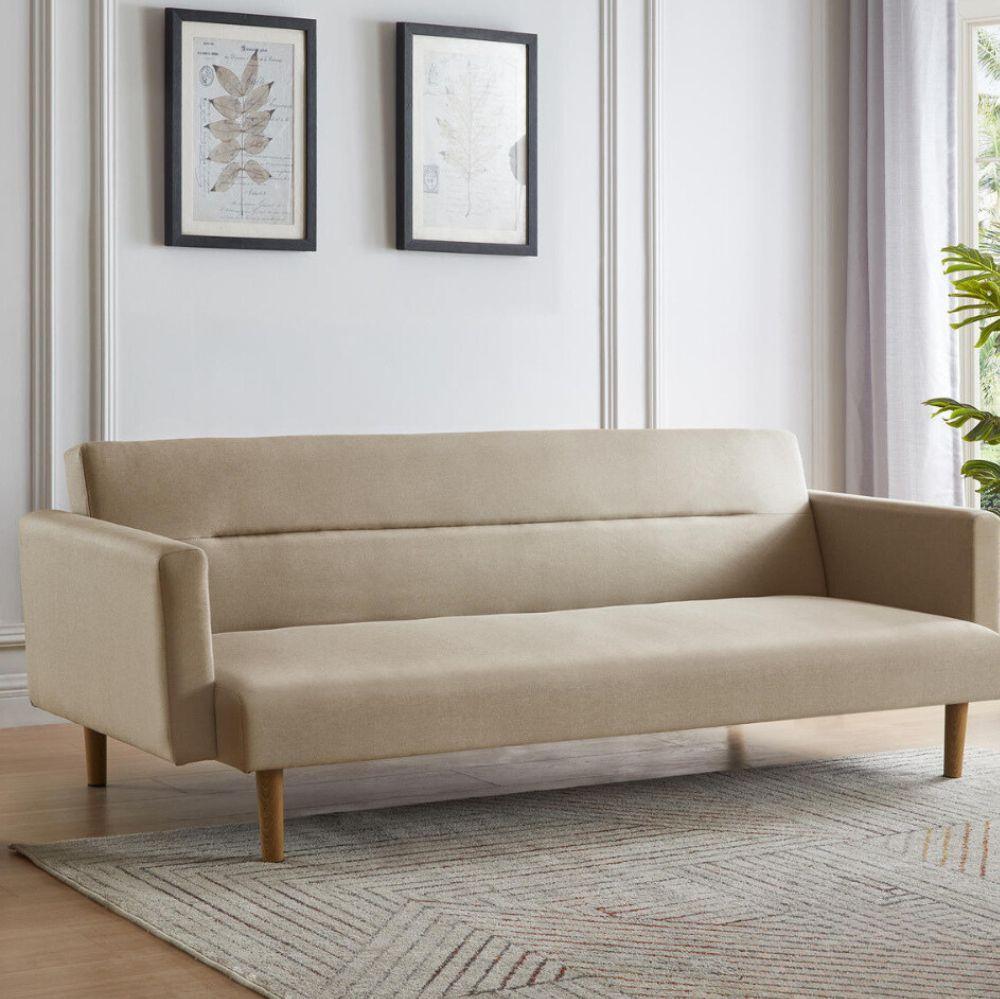 Futón Sofa Cama 3 Cuerpos Vaasa Lino Beige-6
