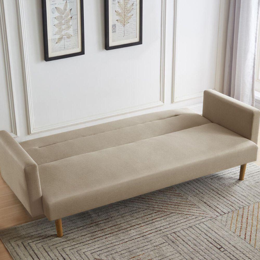 Futón Sofa Cama 3 Cuerpos Vaasa Lino Beige-7