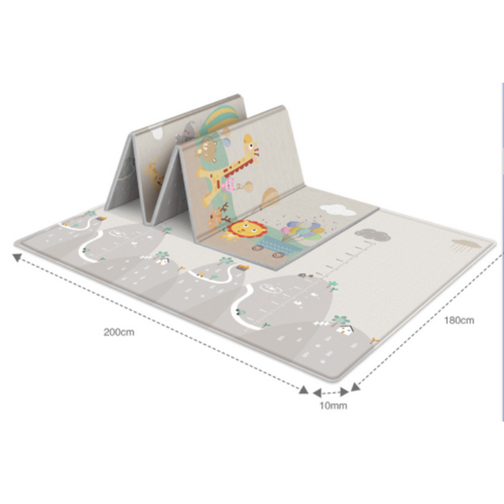 Alfombra Plegable de Juegos Antigolpes 195x175cm.-1