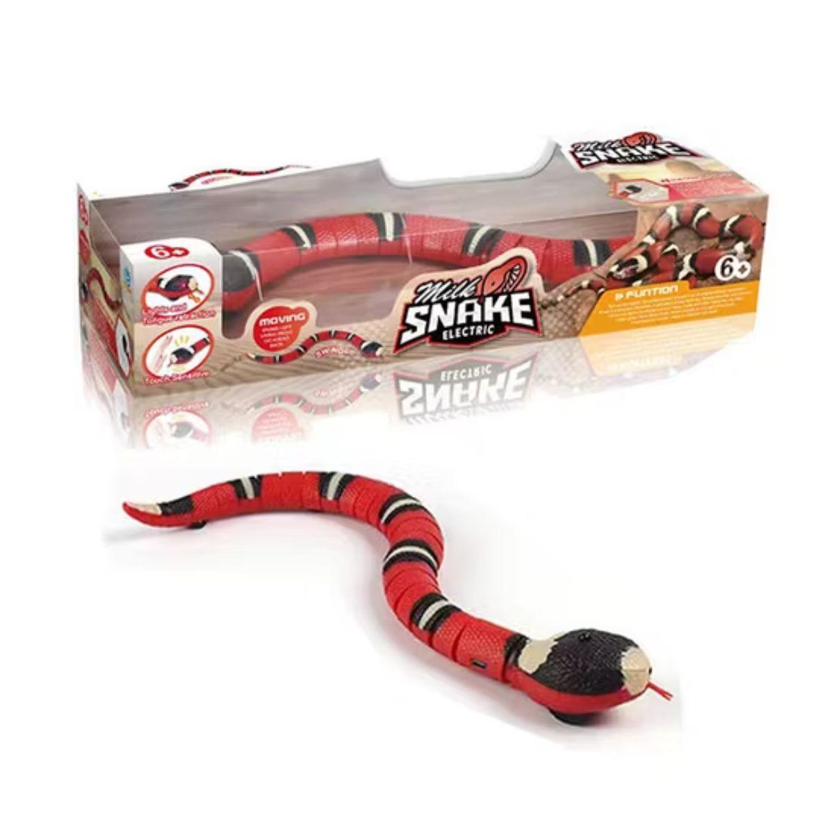 Serpiente de Juguete Eléctrica con Sensor y Luces Recargable-4