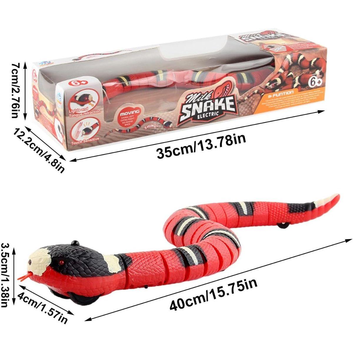 Serpiente de Juguete Eléctrica con Sensor y Luces Recargable-5