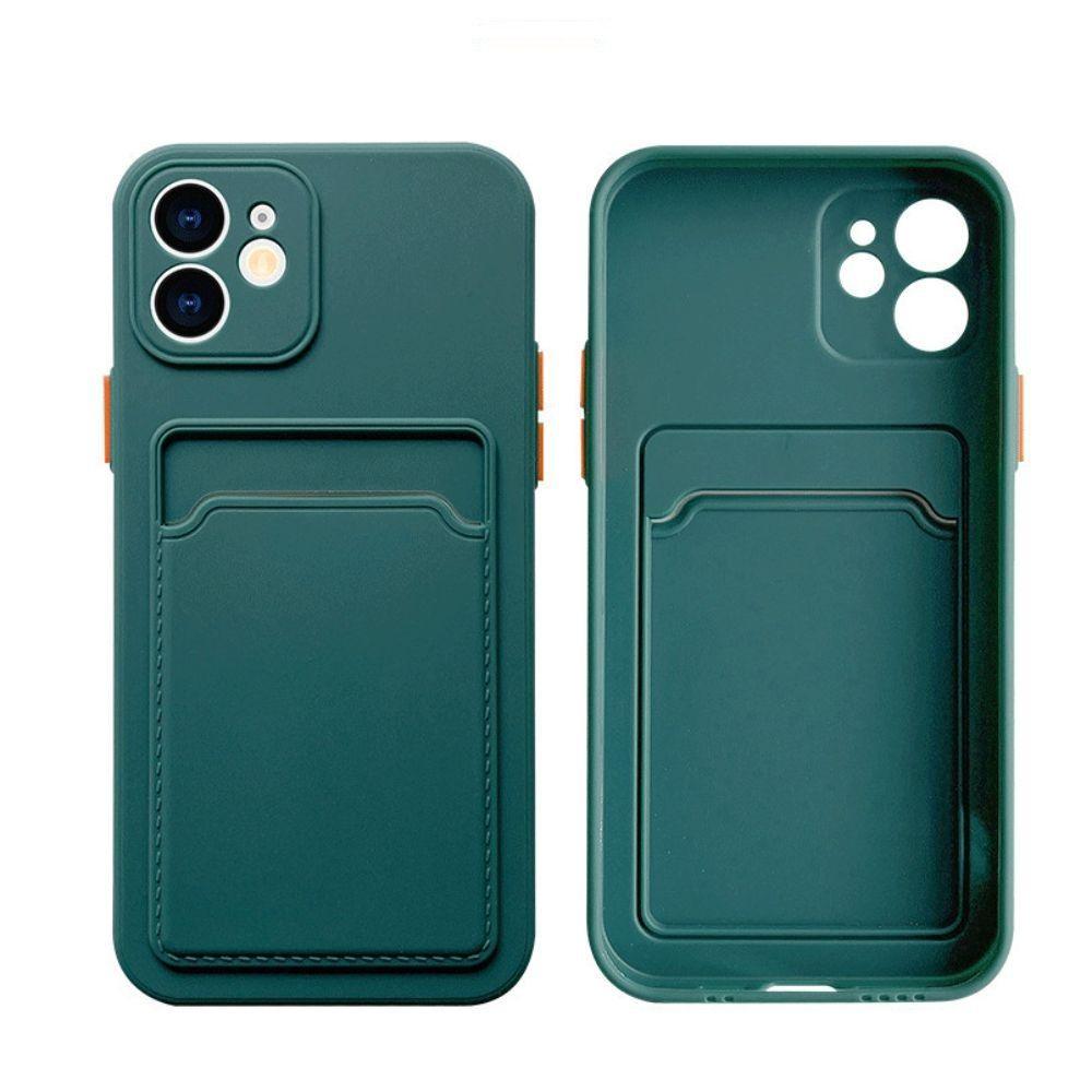 Carcasa c/ Tarjetero Verde + Lámina Compatible con iPhone 11-1