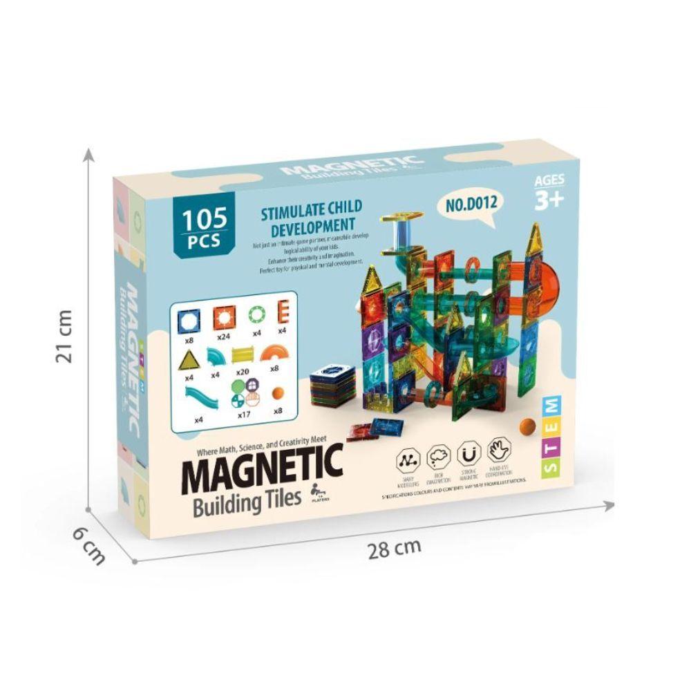 Bloques Magneticos de Construcción Didácticos 105 Piezas-2