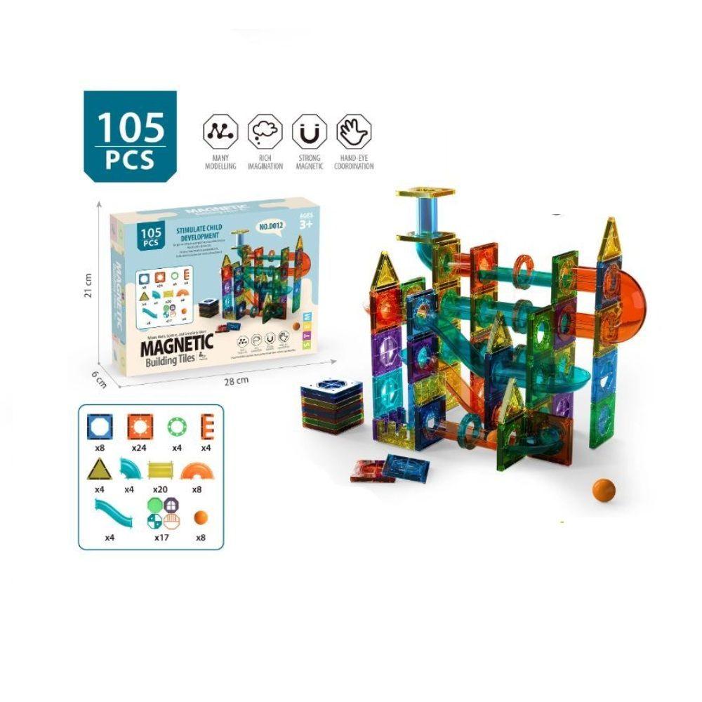 Bloques Magneticos de Construcción Didácticos 105 Piezas-3