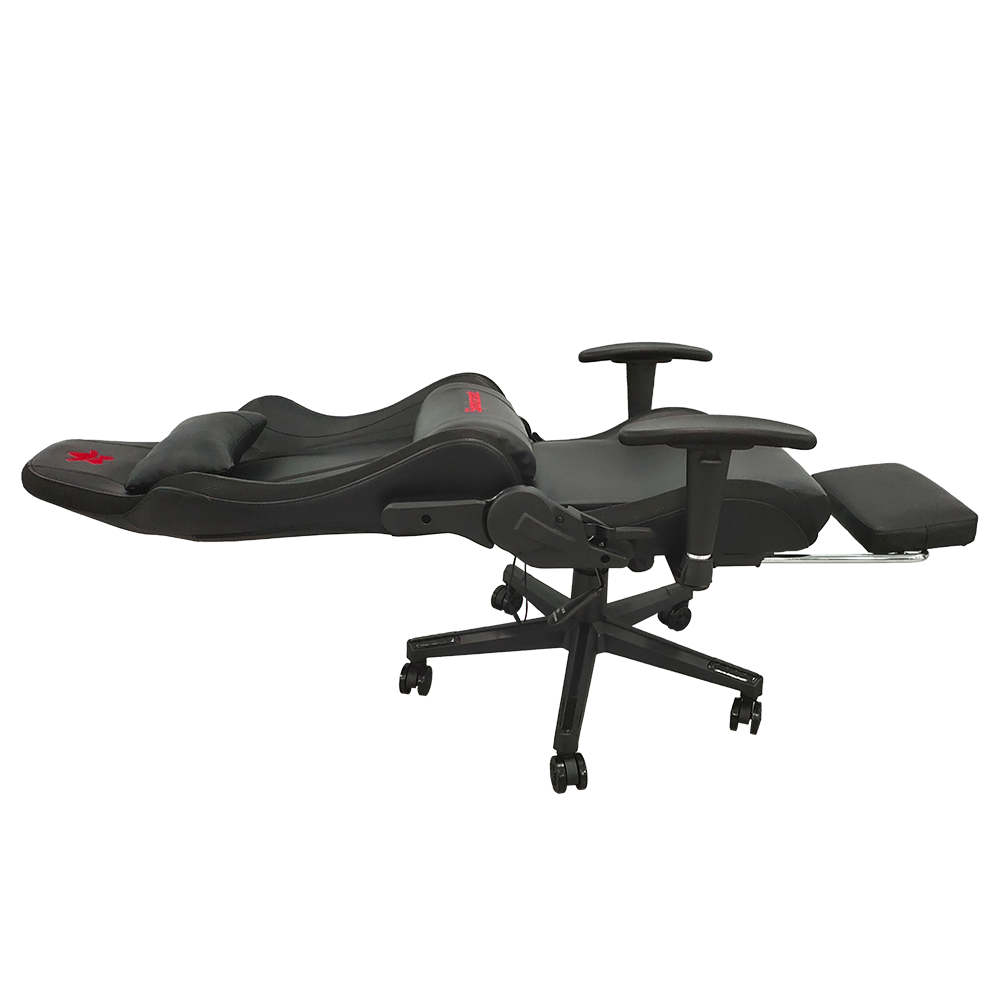 Silla Gamer Pro RGB Reclinable 180 ReposaPies Negra Spacezat-1