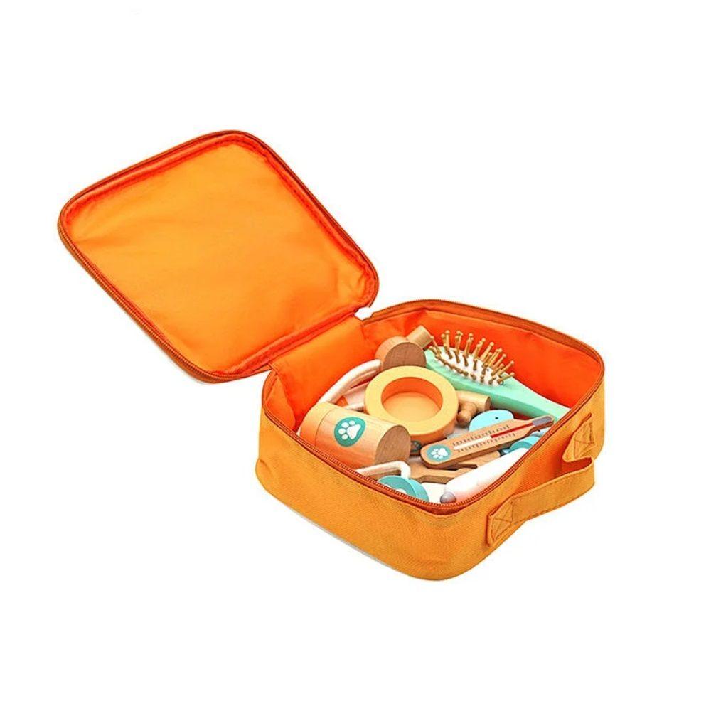 Maleta Veterinario 12 pzas Juguete Madera Didáctico-2