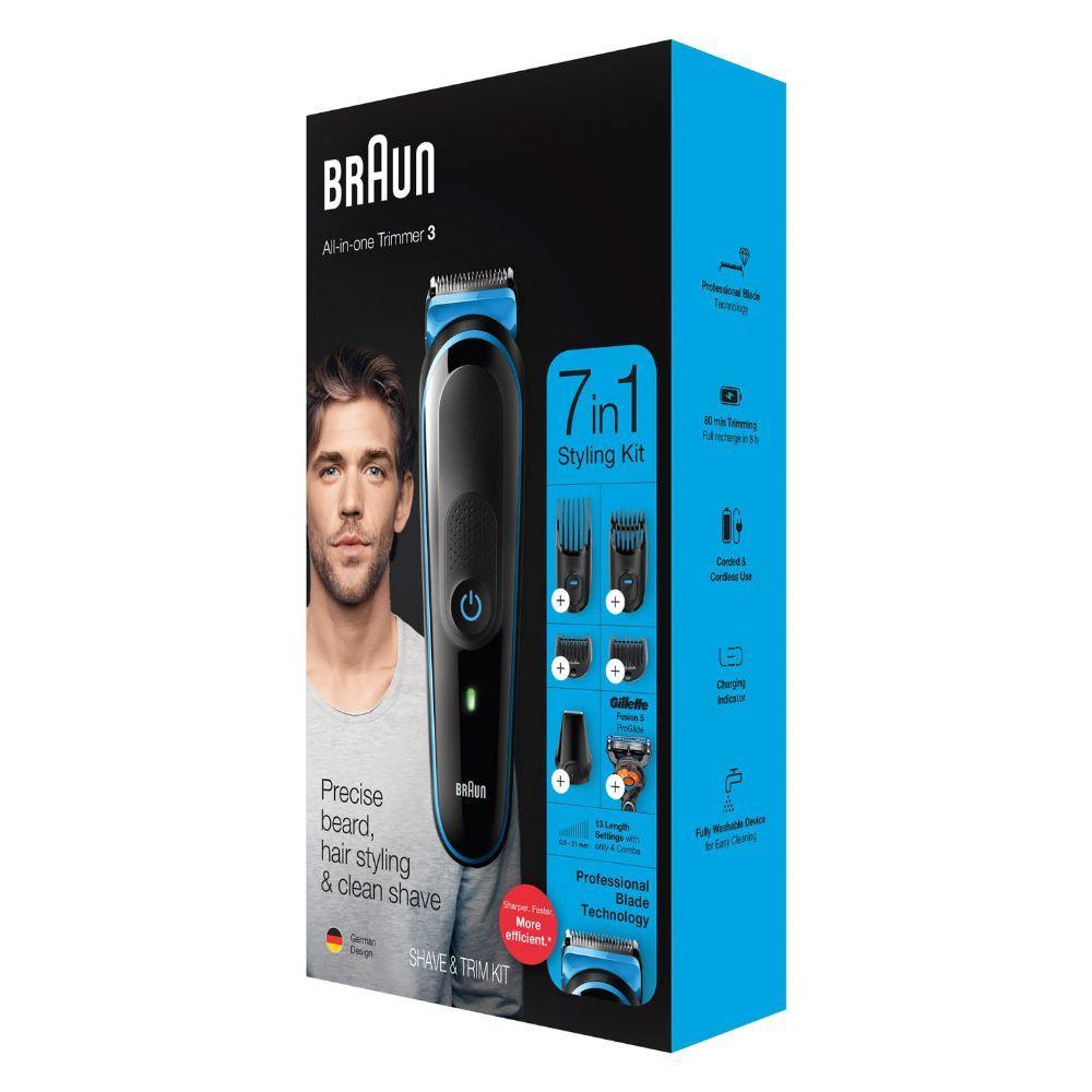 Cortapelo y Barba 7en1 Braun MGK3245 + Guillete-2