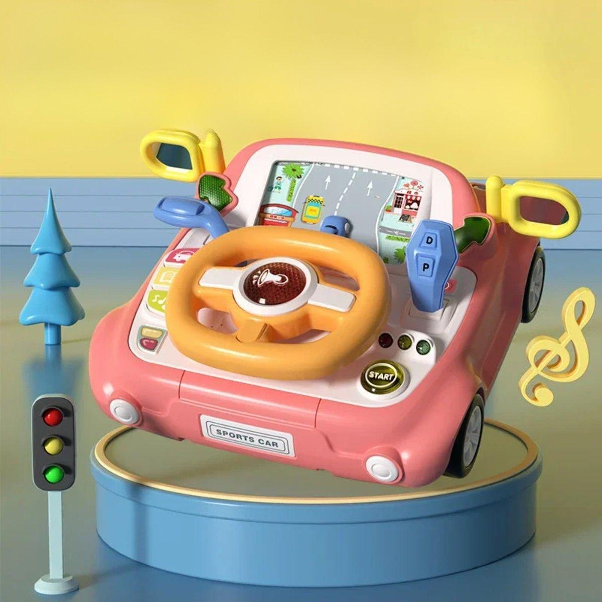 Juego Simulación Interactivo Volante Conducción Auto-2