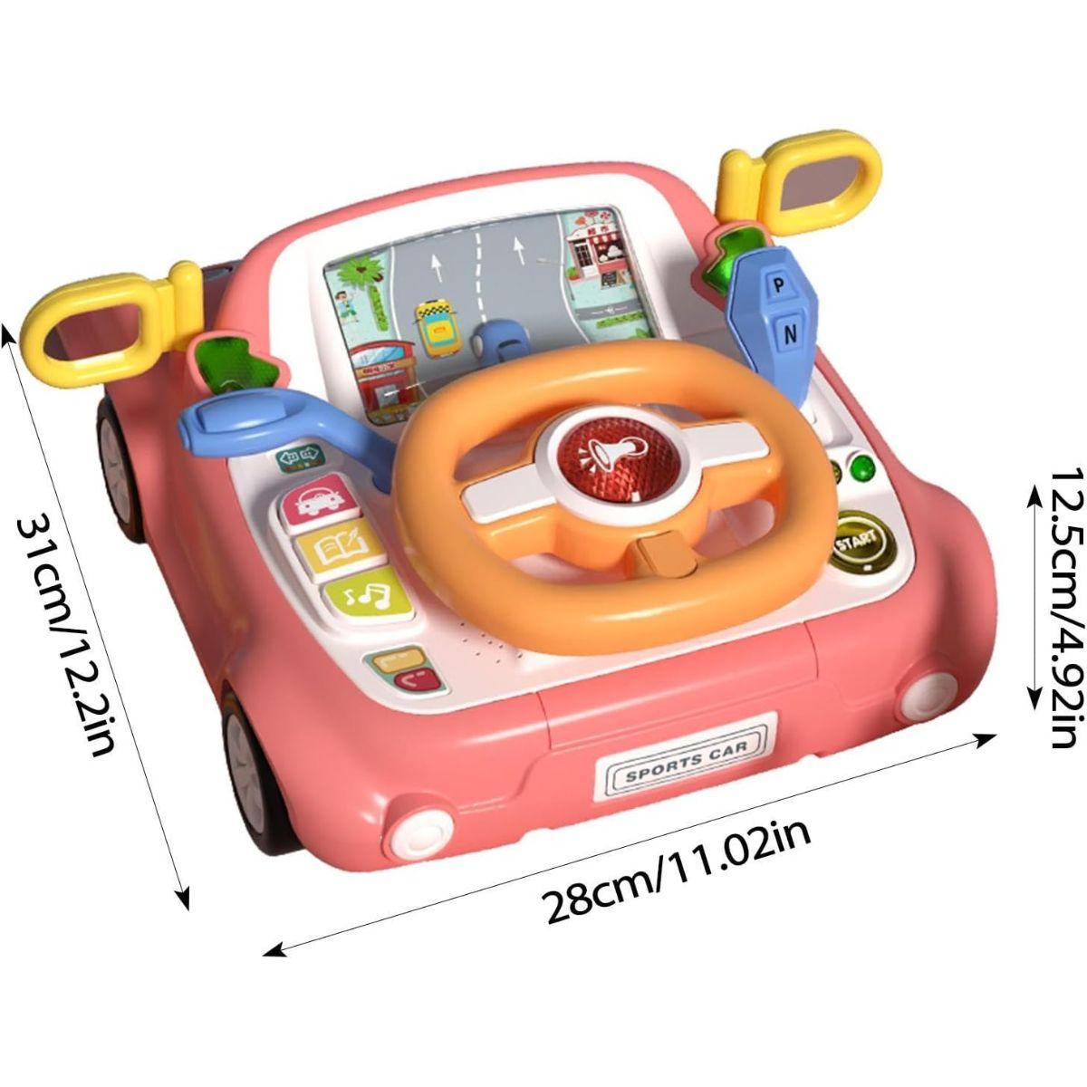 Juego Simulación Interactivo Volante Conducción Auto-7