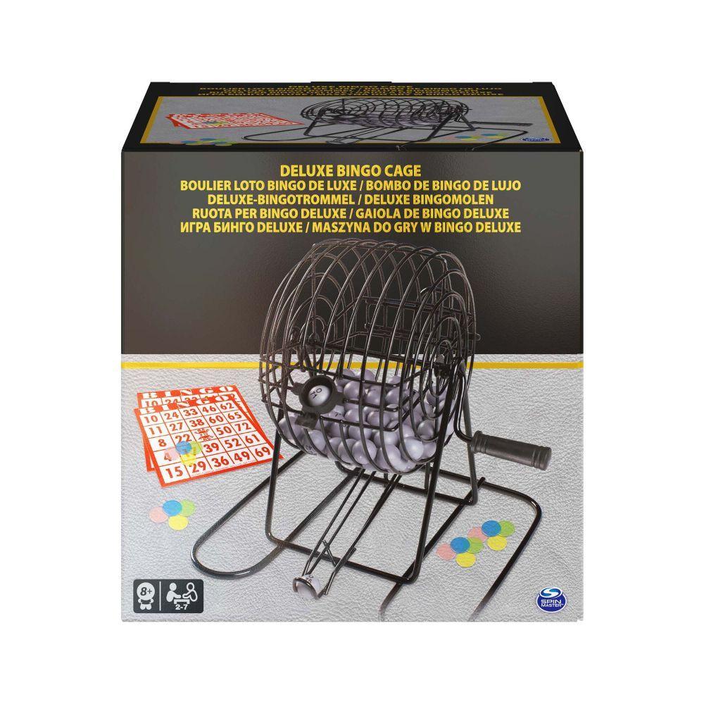 Set Completo Bingo Clásico de Lujo Tómbola Metálica-4