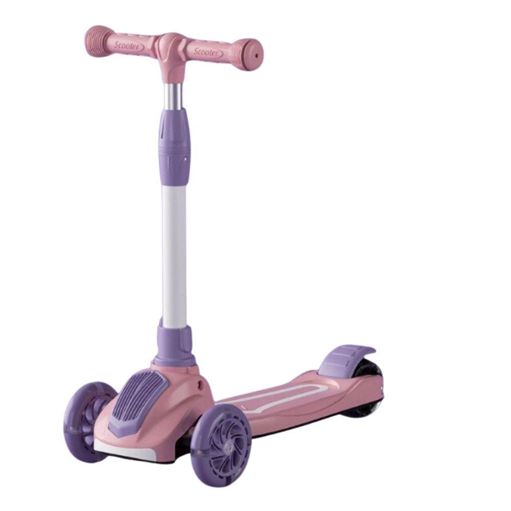 Monopatín Scooter Infantil Bicolor Rosado y Morado Spacezat-2