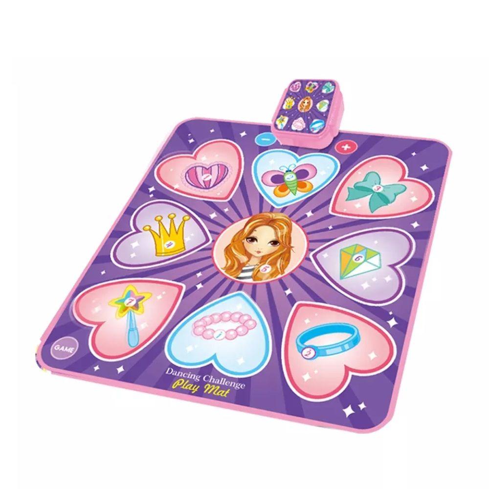 Alfombra de Baile Piano Musical con Luces Led Rosa-1