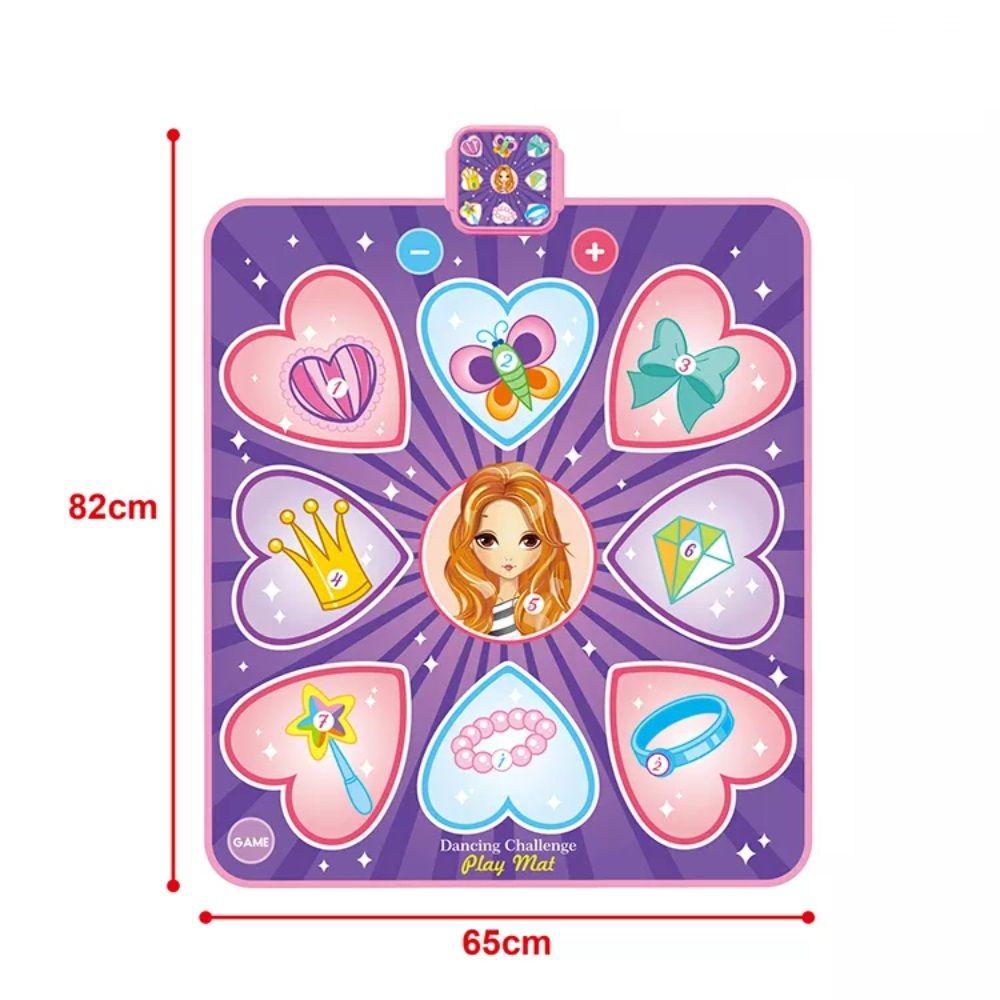 Alfombra de Baile Piano Musical con Luces Led Rosa-3