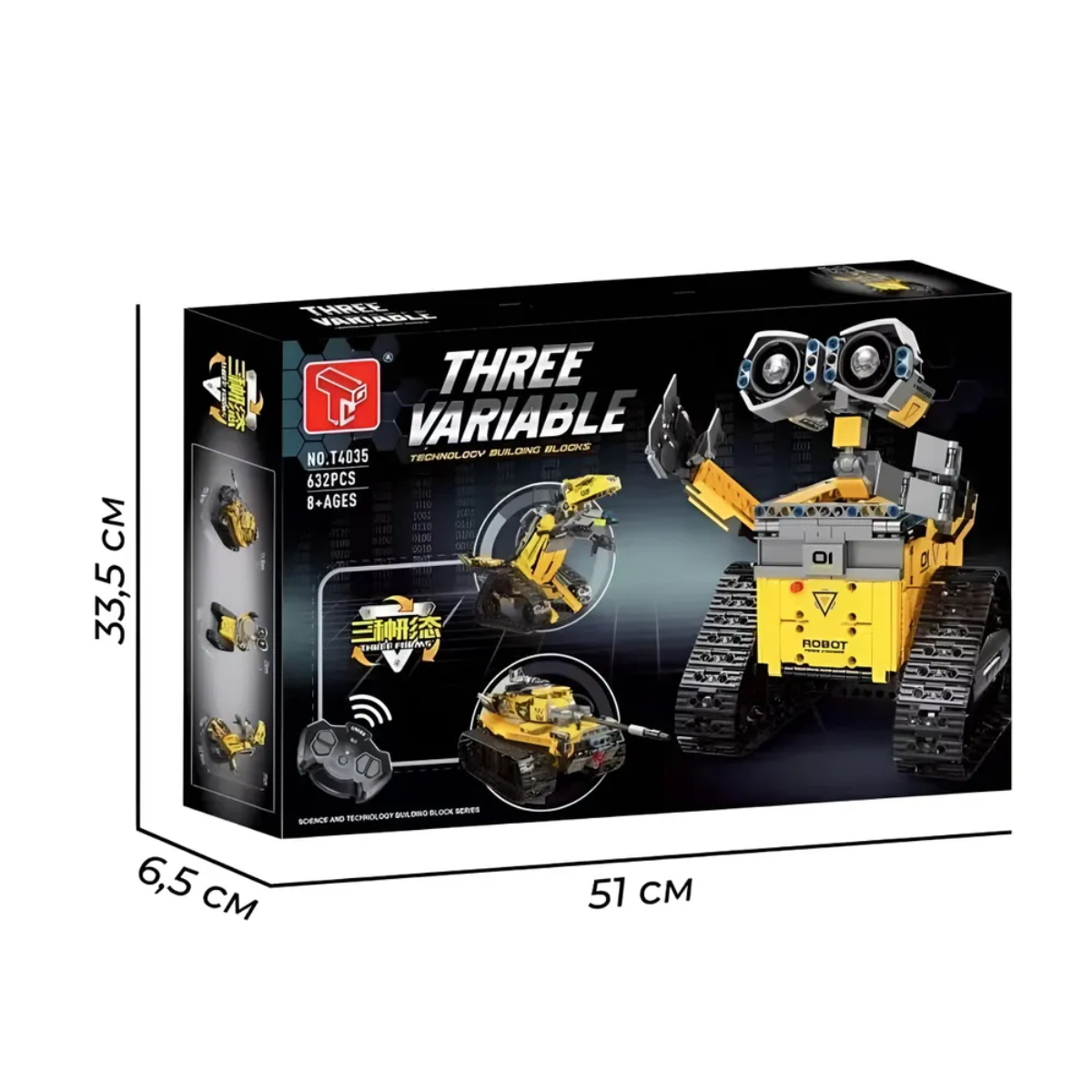 Robot Interactivo Construible DIY con Control Remoto 3 en 1-4