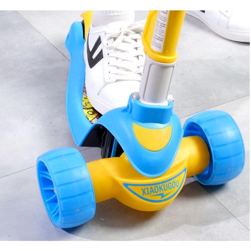 Scooter Infantil con Luces Altura y Ajustable Azul-2