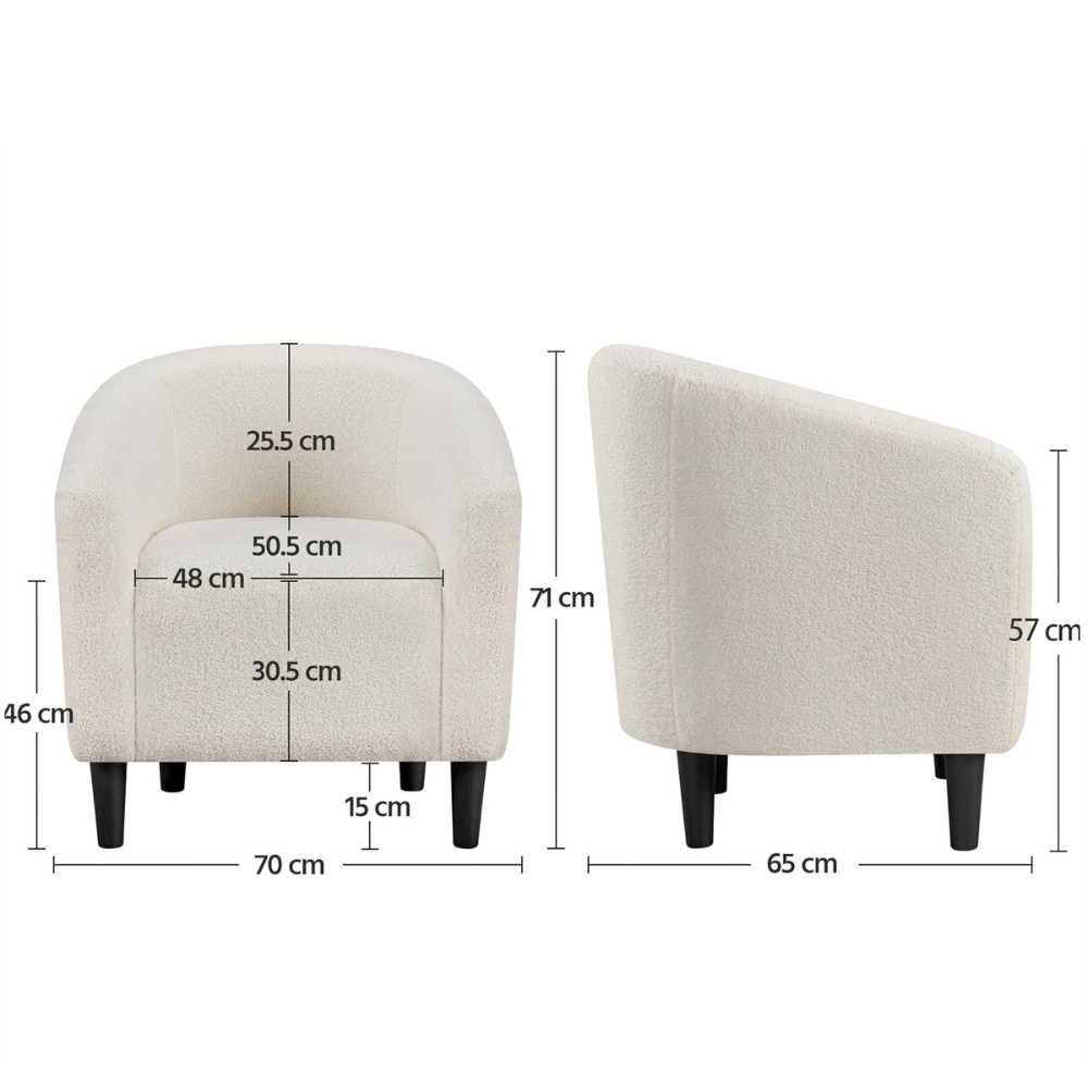 Poltrona Tela Bucle Curva Kolari-5
