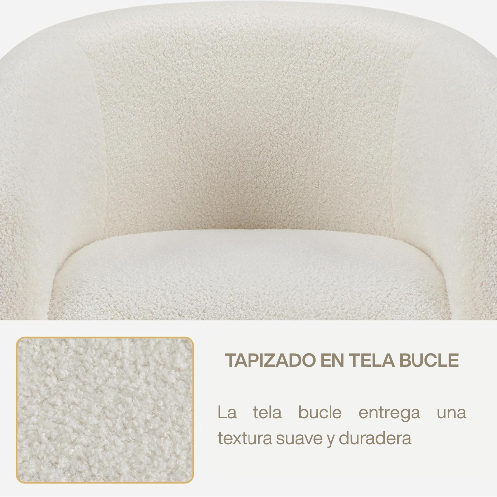 Poltrona Tela Bucle Curva Kolari-8