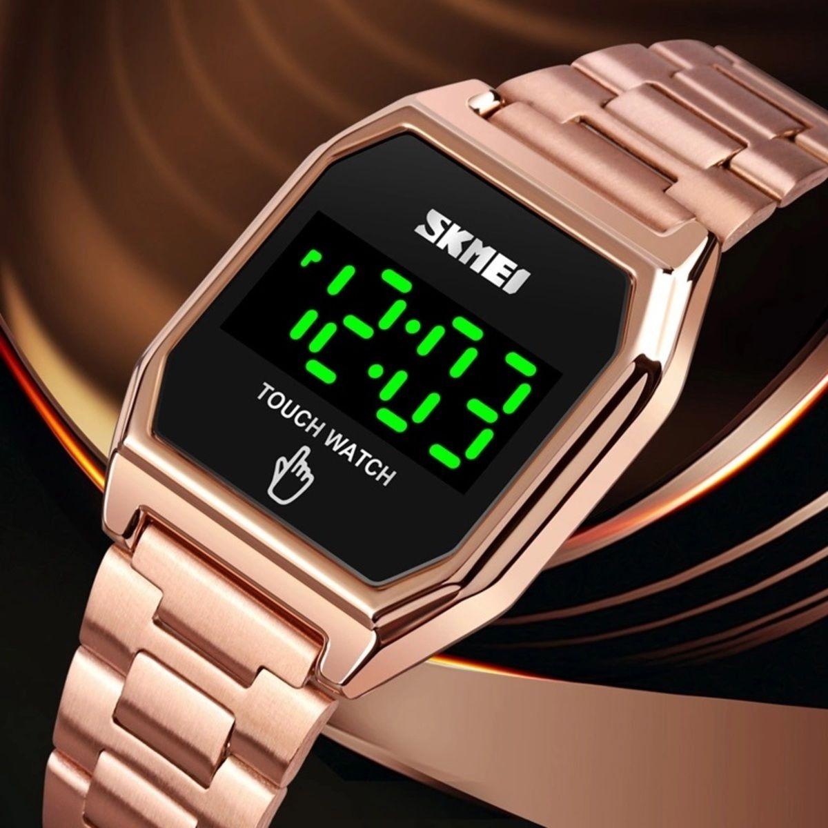 Reloj Vintage Digital Touch Rose Gold-1