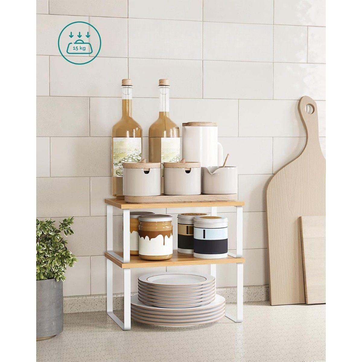 Set 4 Repisas Apilables Organizadores de Cocina Albox-5