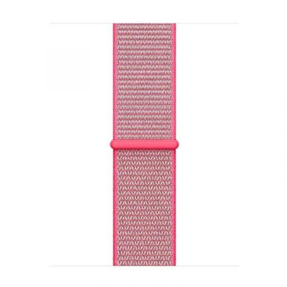 Correa Compatible c/ Apple Watch Nylon Velcro 38/40mm Rosa-2
