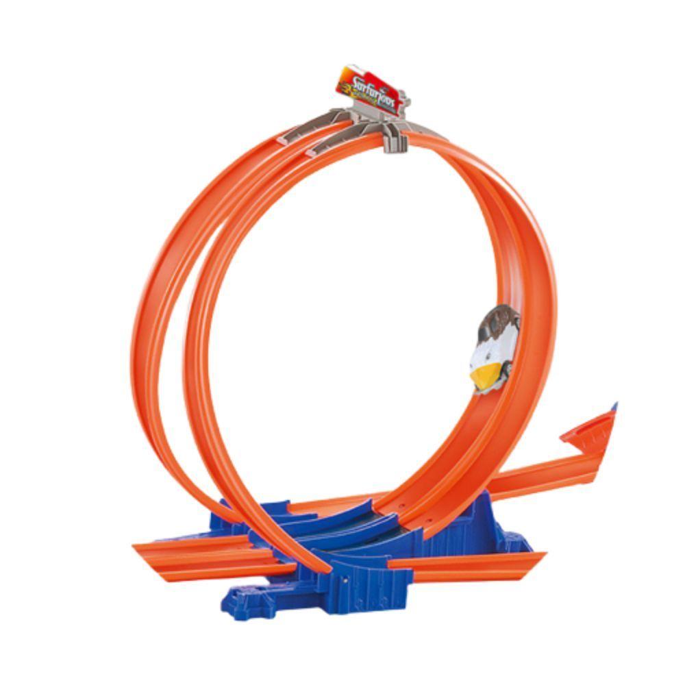 Pista de Carreras Doble con Autitos Surfurious-1