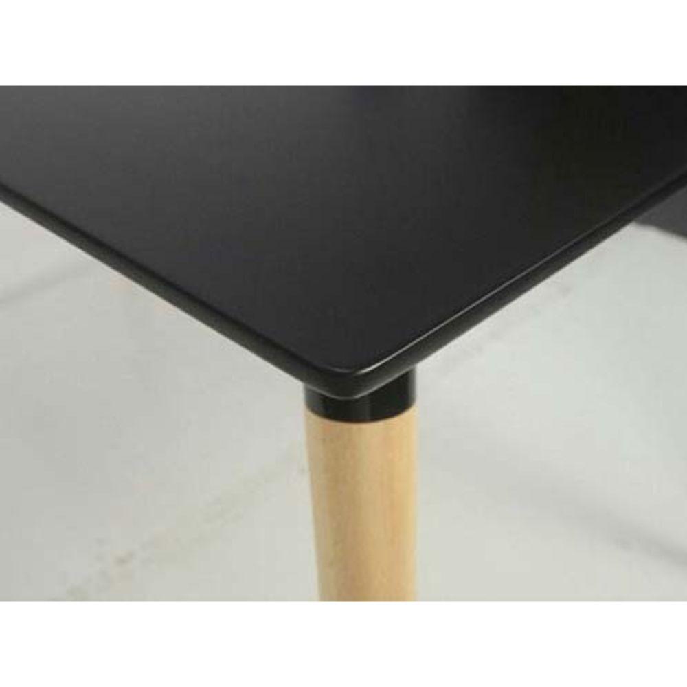Mesa Eames Rectangular 80x120 cm MDF Negra Spacezat-2