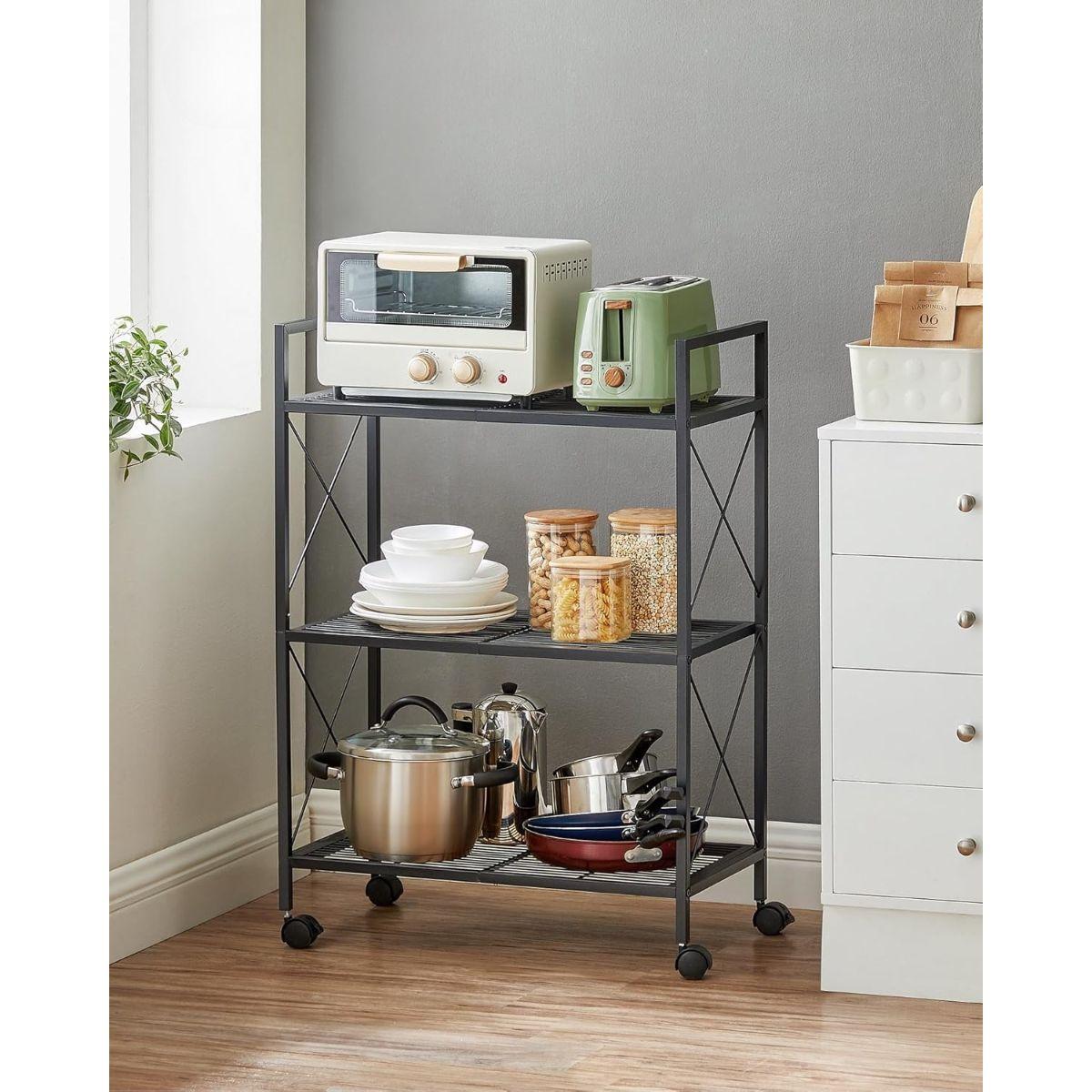 Estantería Metálica con Ruedas Organizador Cocina Holma-7