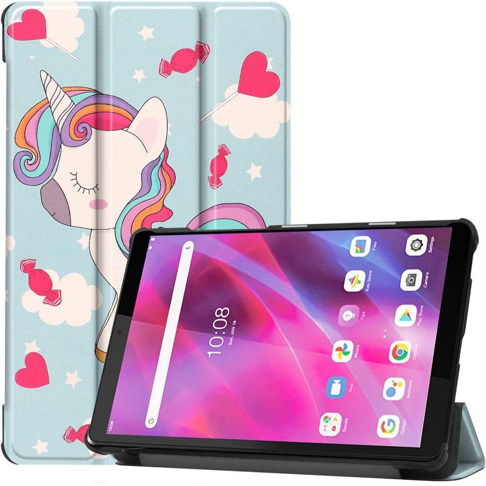 Funda Protectora Tablet Lenovo M8 Unicornio + Lámina-0