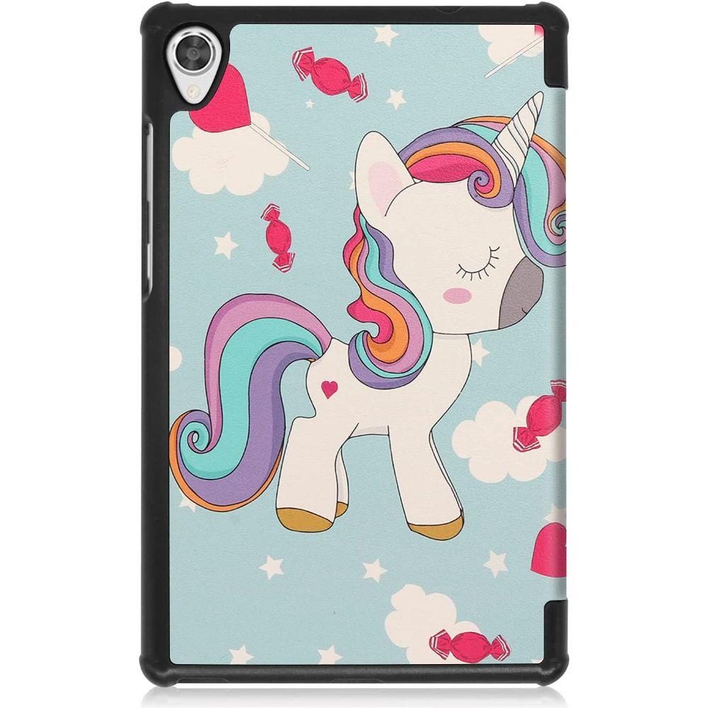Funda Protectora Tablet Lenovo M8 Unicornio + Lámina-2