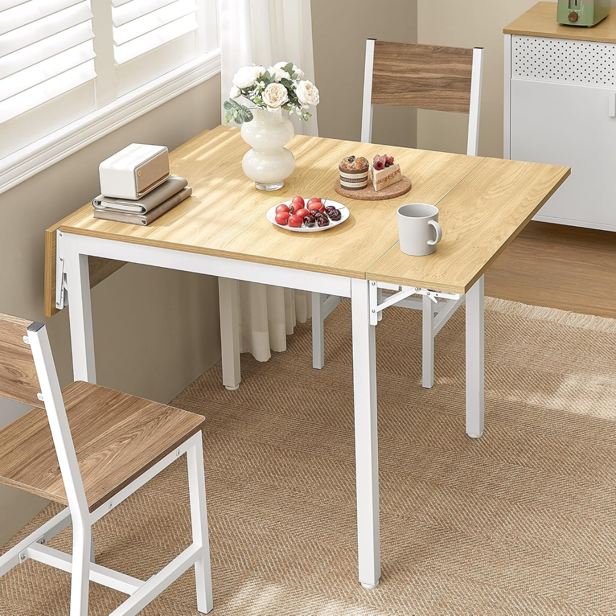 Mesa de Comedor Extensible Blanca Urho-7