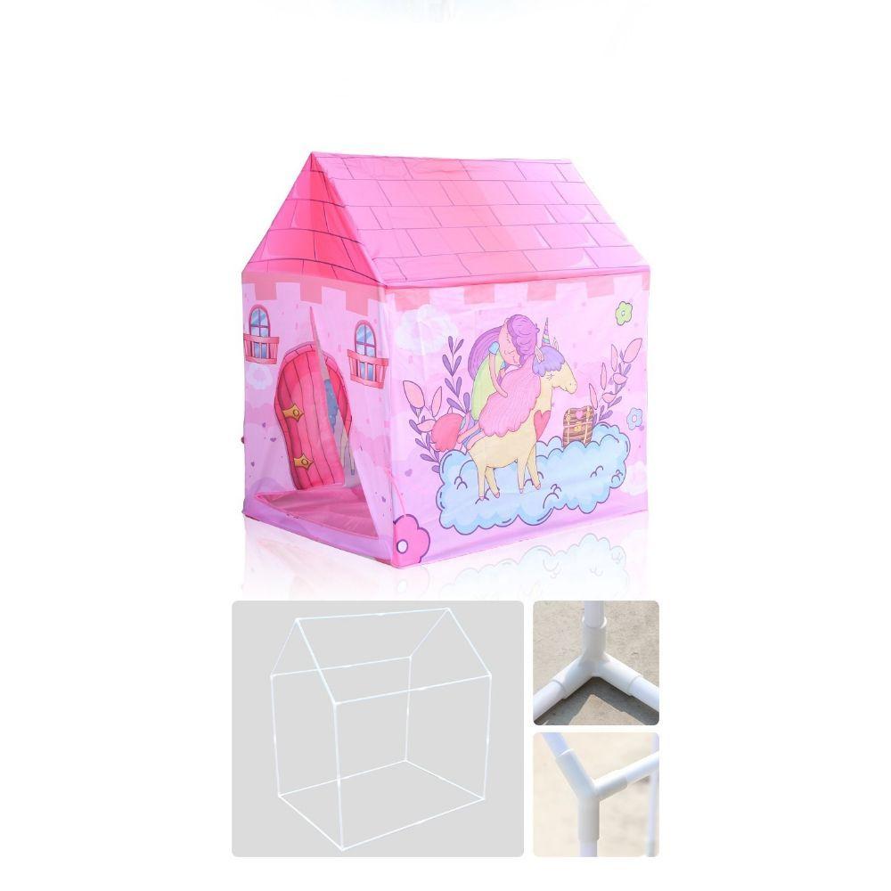 Carpa Infantil Unicornio Rosa Incluye Pelotitas-2