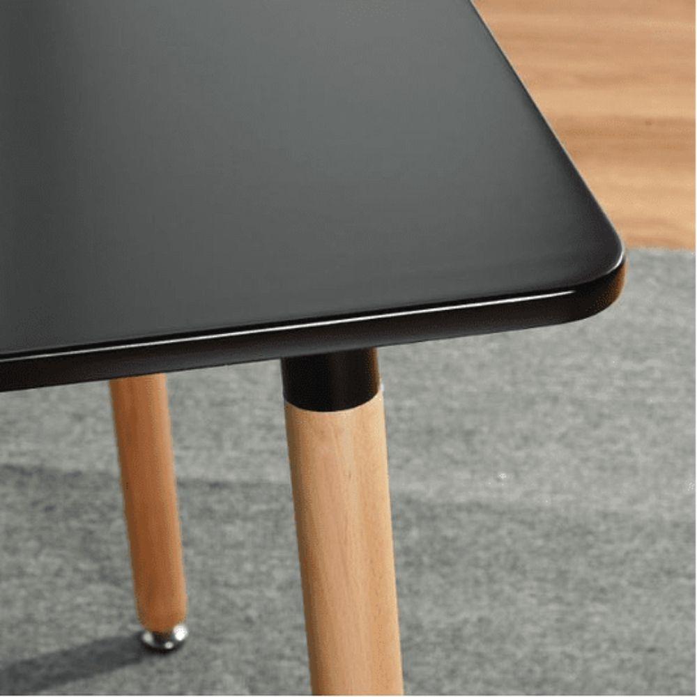 Mesa Eames Cuadrada 80 cm MDF Negra Spacezat-3