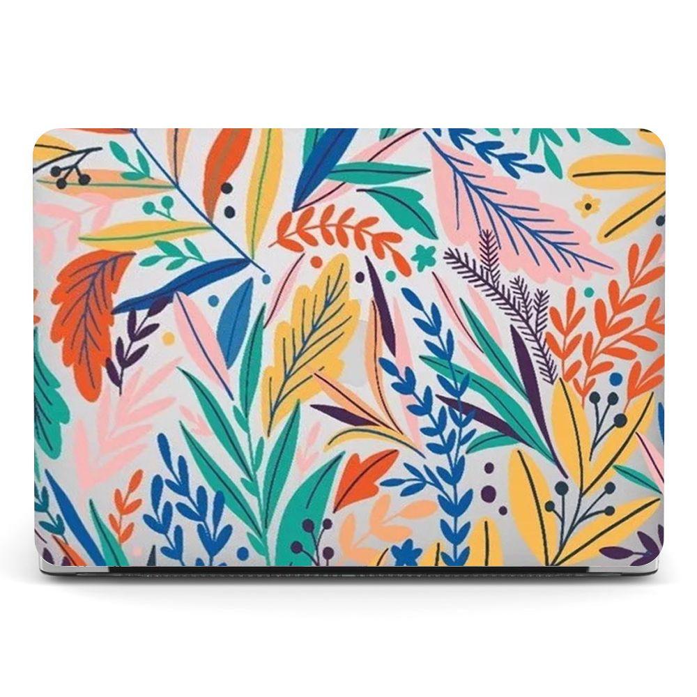 Carcasa Protector para MacBook Air 13" A1466 Flores/Hojas-2