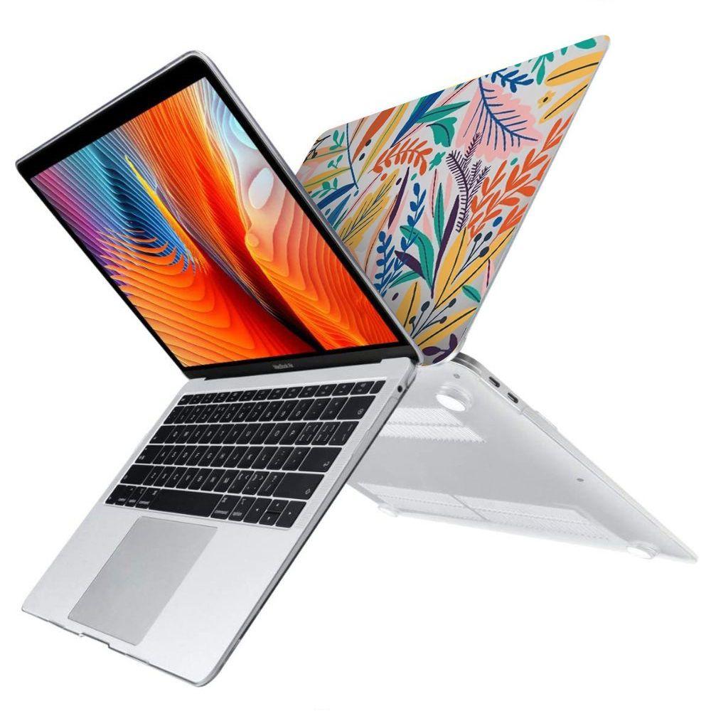 Carcasa Protector para MacBook Air 13" A1466 Flores/Hojas-3