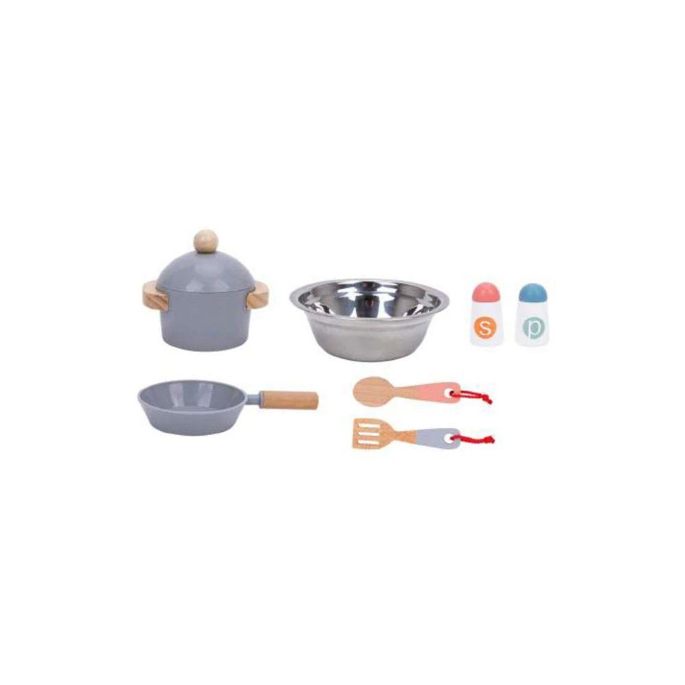 Cocina de Juguete de Madera Realista con Horno y Accesorios-6
