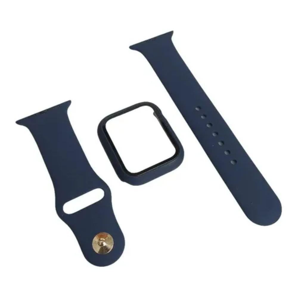 Correa + Carcasa Compatible c/ Apple Watch 38/40mm Azul-3