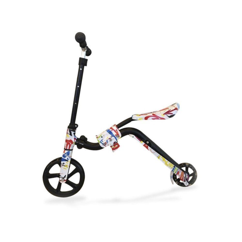 Scooter Monopatín 2en1 con Asiento Ajustable y Luces-0