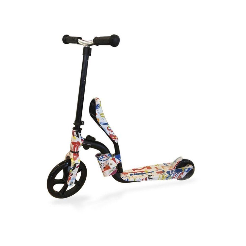 Scooter Monopatín 2en1 con Asiento Ajustable y Luces-1